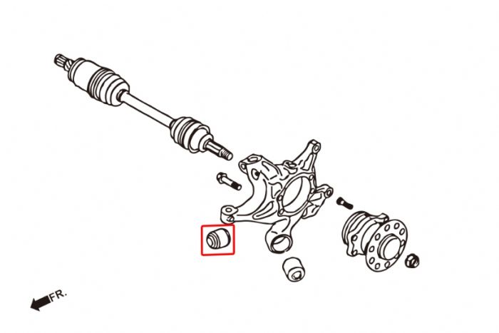 REAR KNUCKLE BUSH ( Rose Joint )