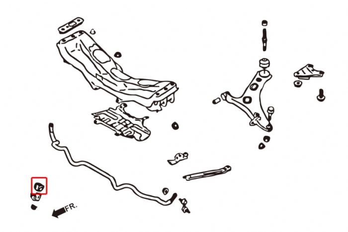 FRONT ANTI ROLL BAR BUSH REINFORCED