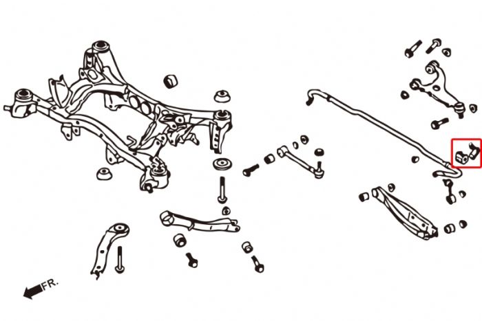 REAR ANTI ROLL BAR BUSH REINFORCED