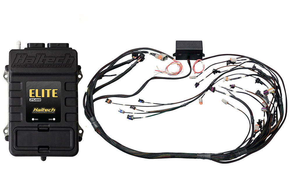 Elite 2500 + GM GEN IV LSx (LS2/LS3 etc) DBW Ready Terminated Harness Kit, Injector Connector: Bosch EV1
