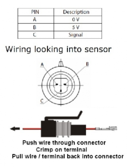 Pressure Sensor, oil or fuel, 10 Bar, 1/8 BSP