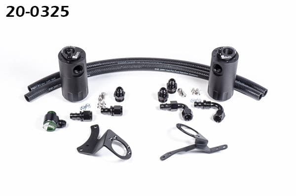 Radium Dual Catch Can Kit, 2015-17 Mustang Gt.