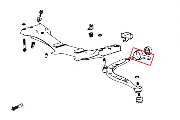 Front Lower Arm Bush (Caster Increase)