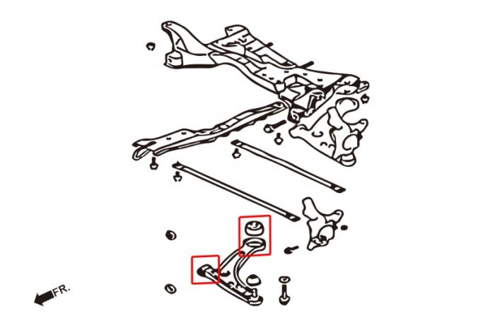 Front Lower Arm Bush (Rose Joint)